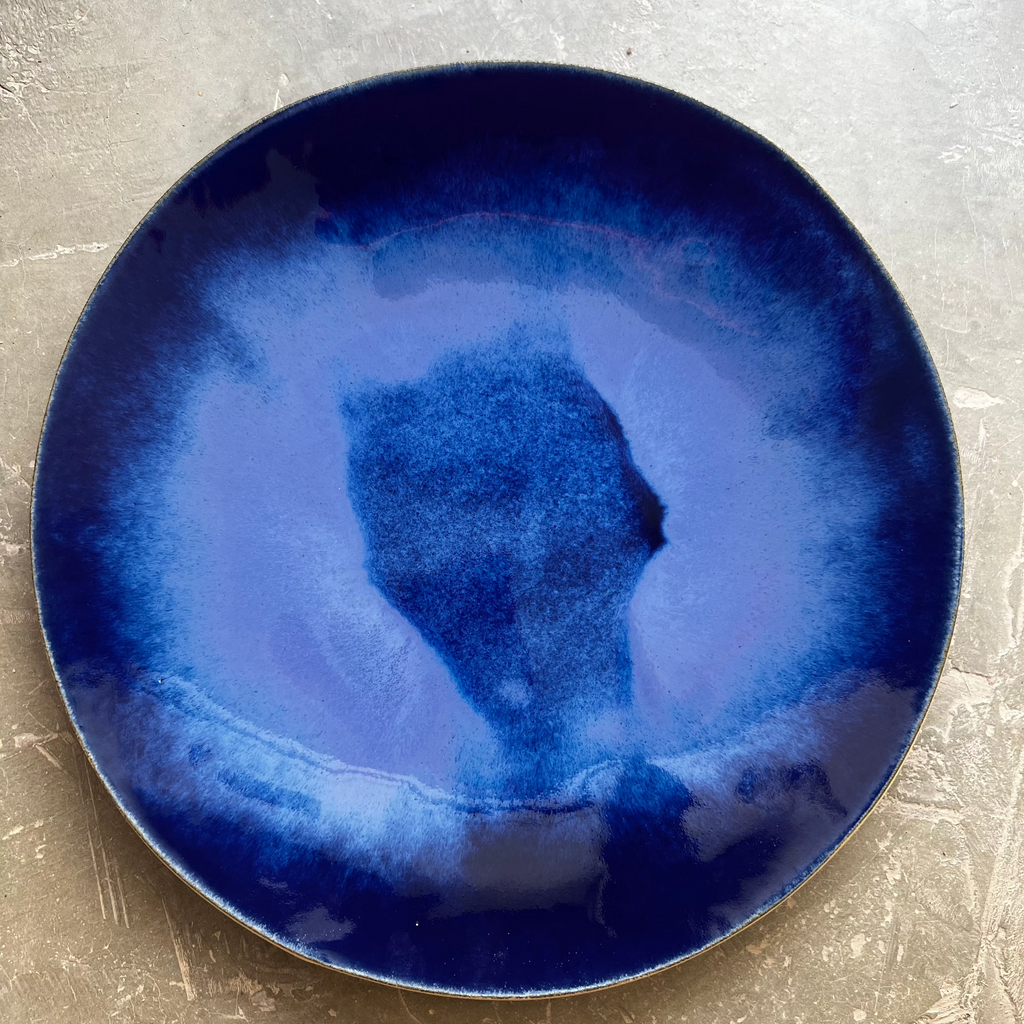 assiette plate bora bora- fille de lune - ceramique fabriquer en France - fabrique a marseille - atelier -