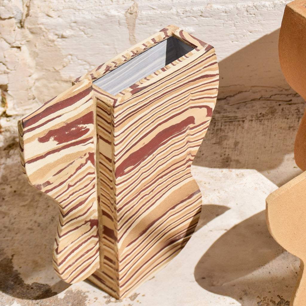 vase auguste - fille de lune - ceramique - terre mêlée - vase moderne et contemporain - 