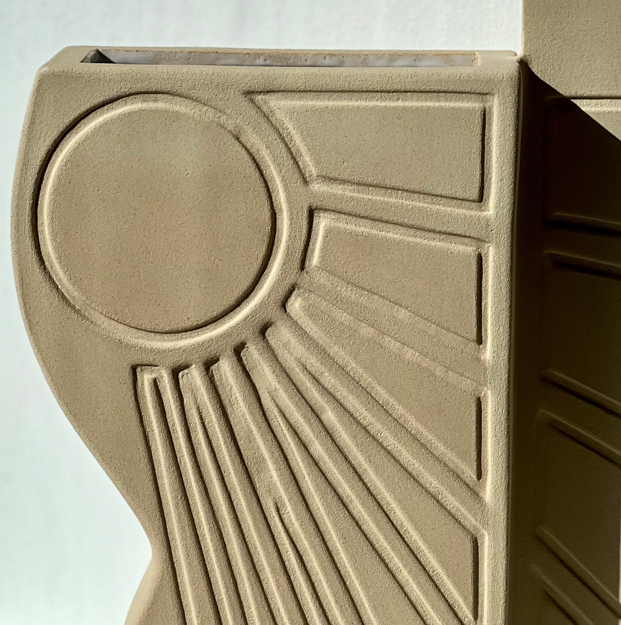 vase auguste soleil - fille de lune - vase piece unique - fabriqué a marseille - made in France - collectionneur d 'art - galerie 