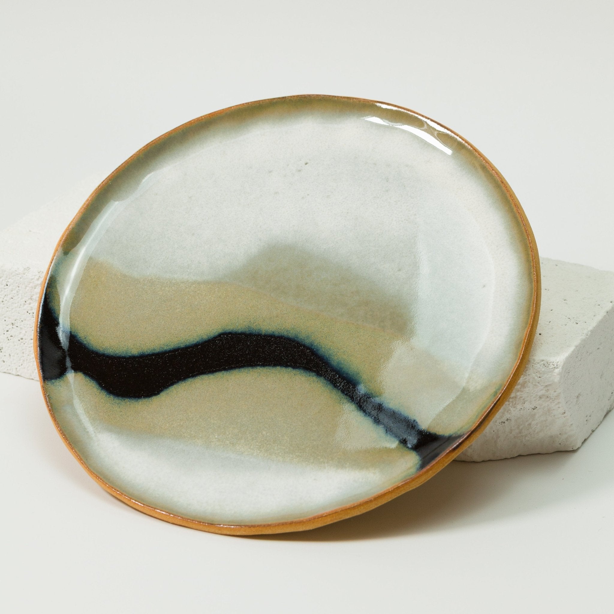 Assiette à dessert Cap Canaille noire (lot de 6) - Fille de Lune