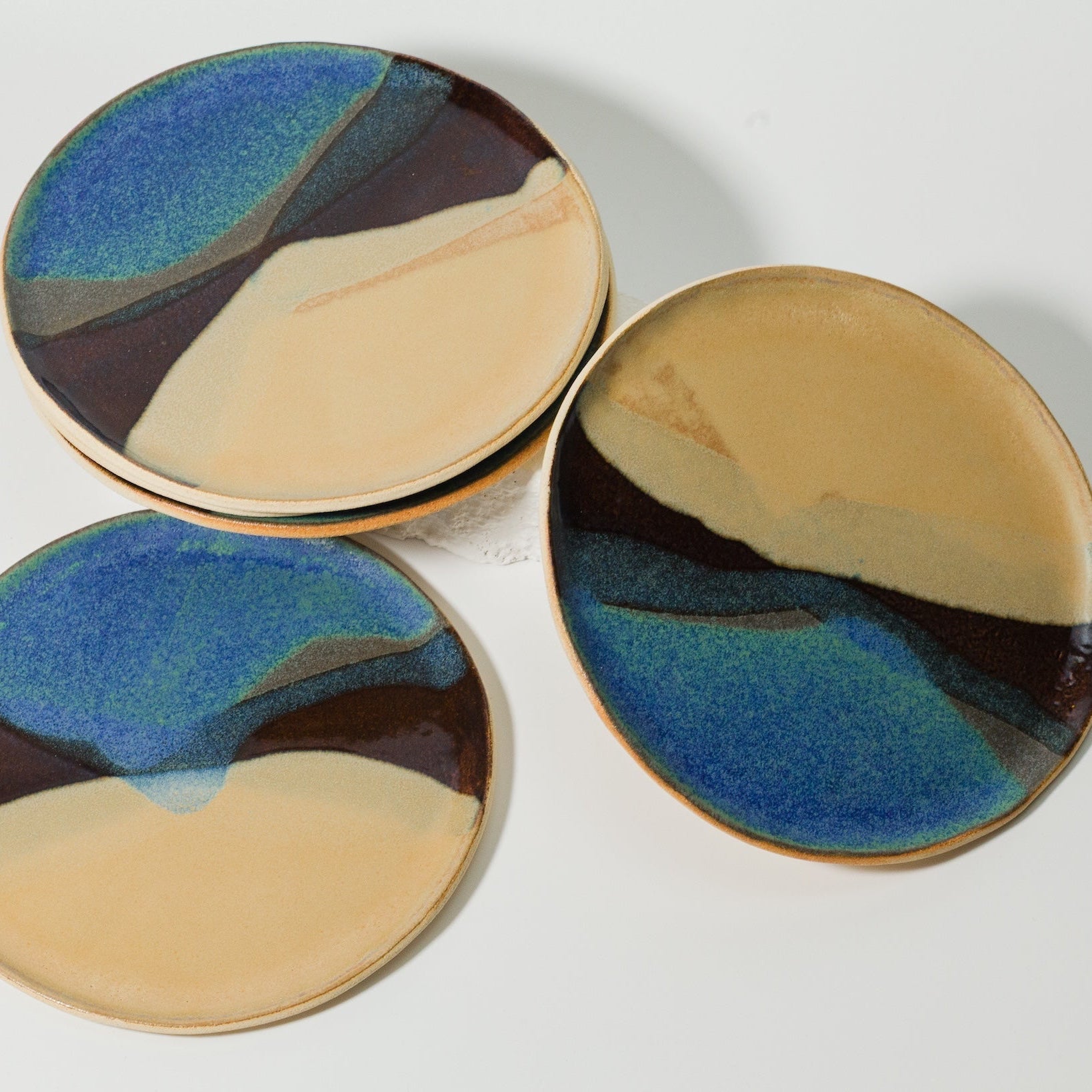 Assiette à dessert DUNE (lot de 4) - Fille de Lune