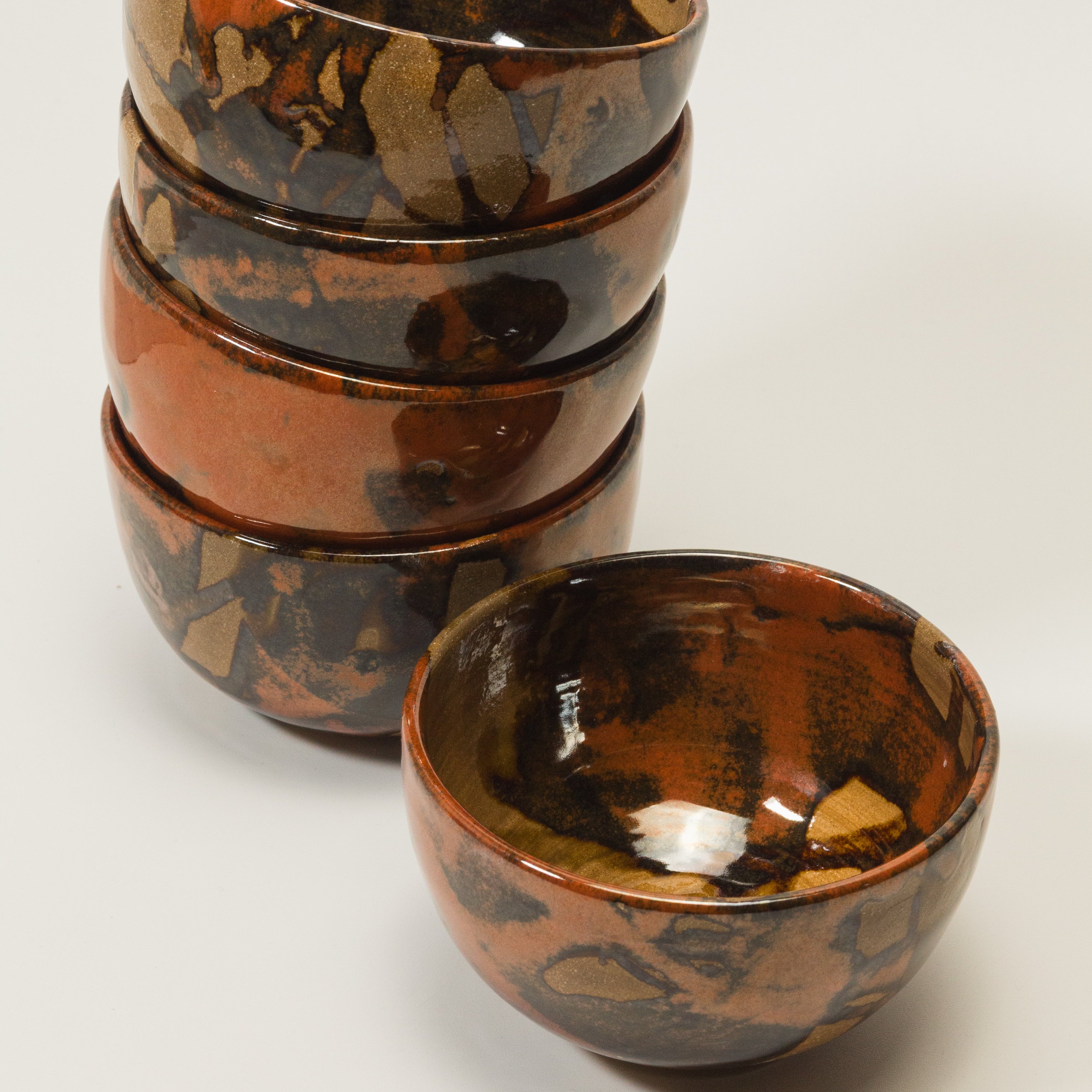 bols artisanal en ceramique grès piece unique fait main émaux ton chaud et naturel petite série