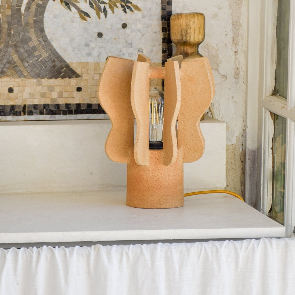 Lampe Medusa sable - Fille de Lune- originale - lampe table de nuit - lumière d'ambiance 