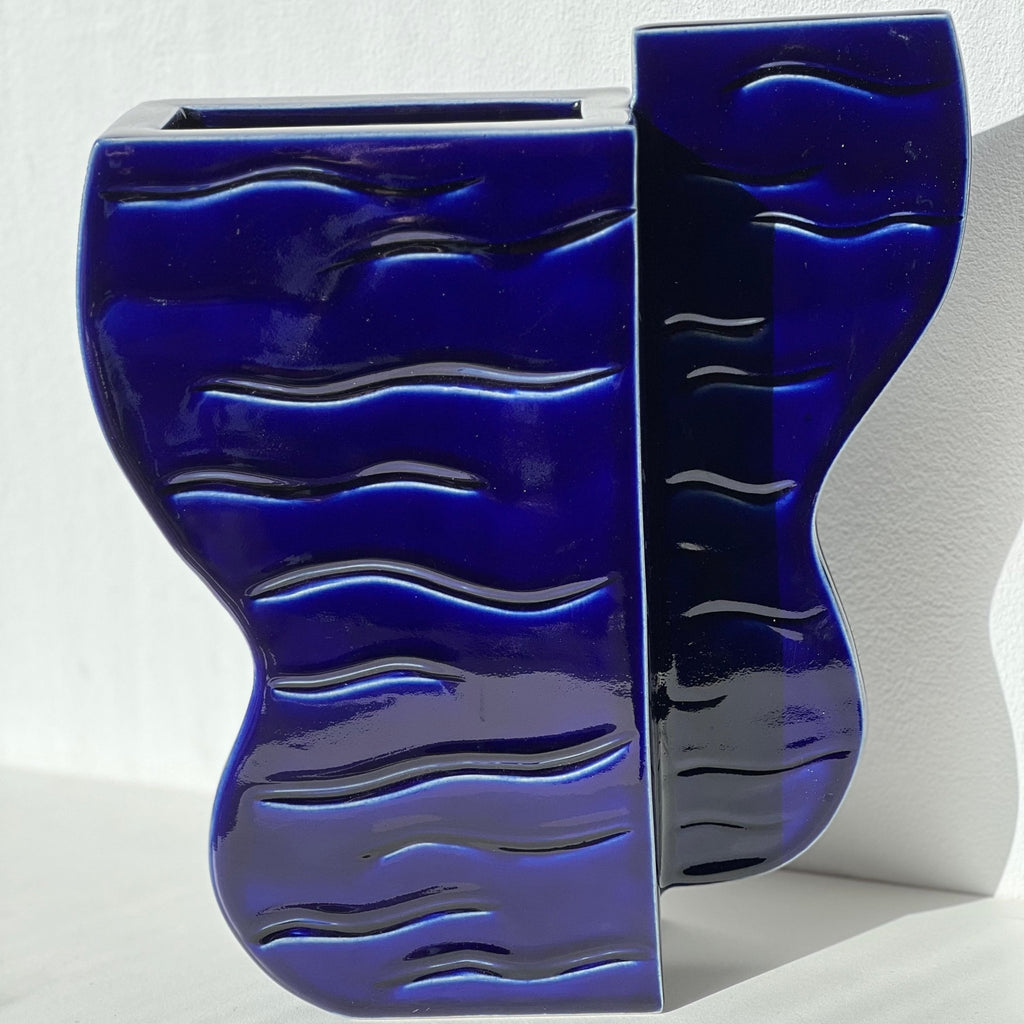 Vase Auguste bleu cobalt - Fille de Lune