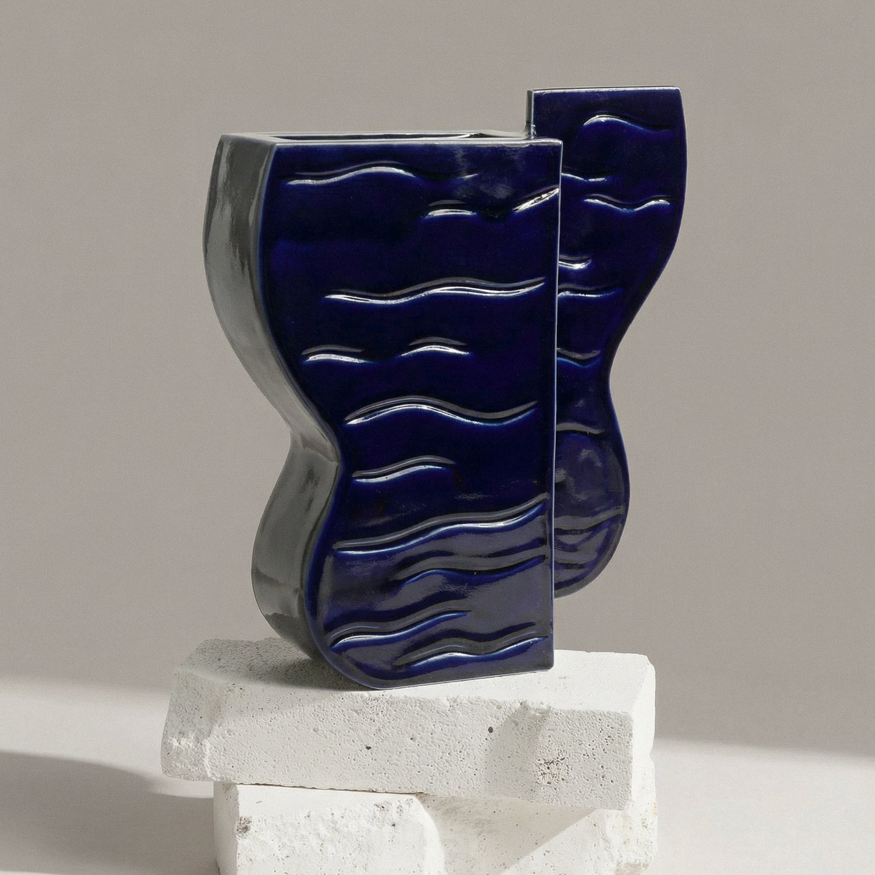 Vase Auguste bleu cobalt - Fille de Lune