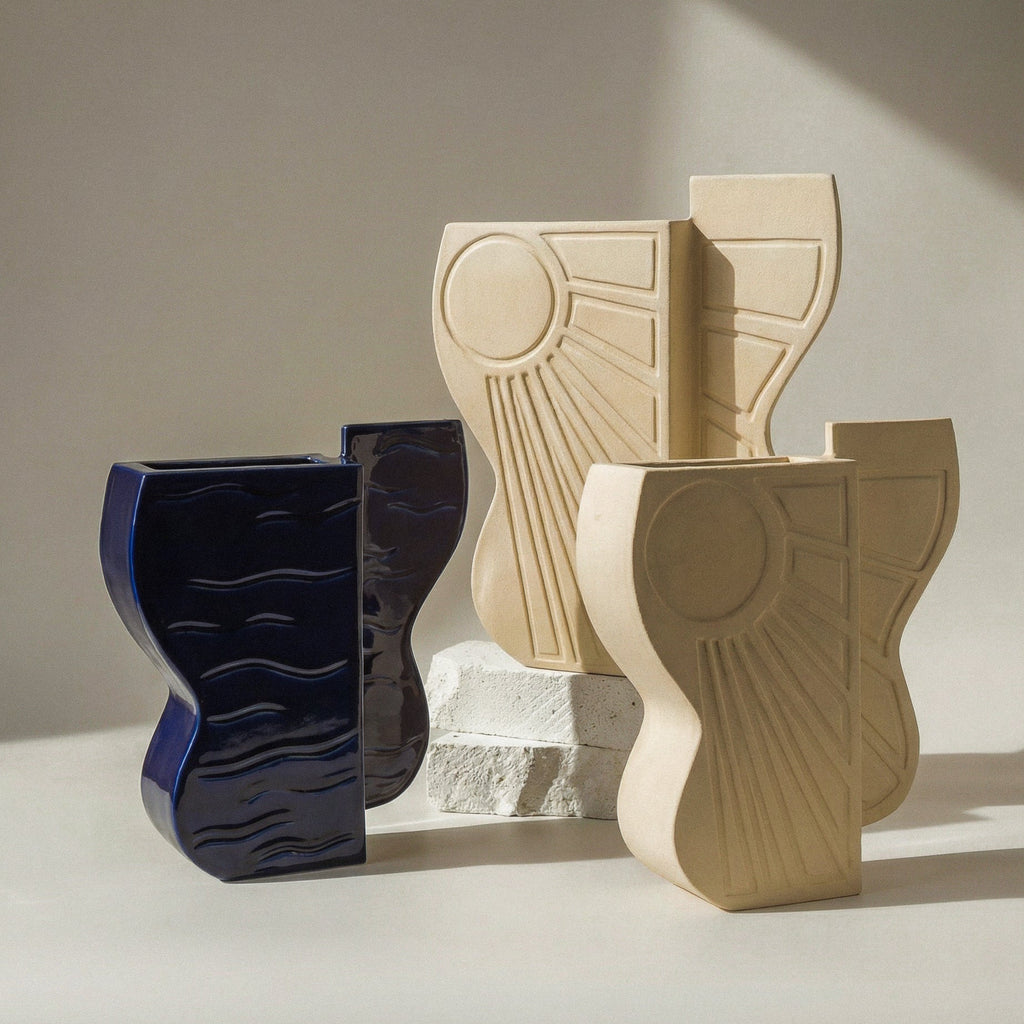 Vase Auguste bleu cobalt - Fille de Lune