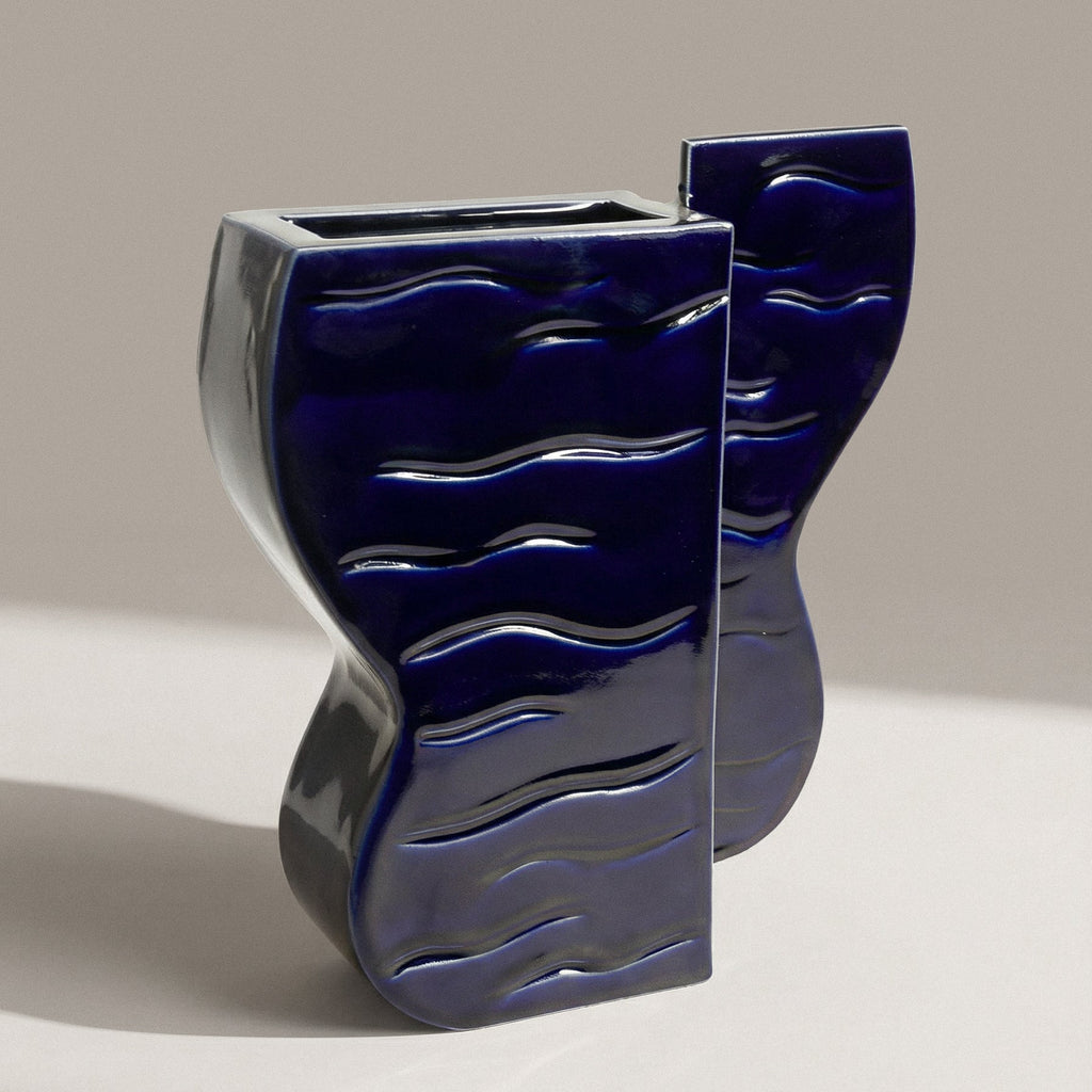 Vase Auguste bleu cobalt - Fille de Lune