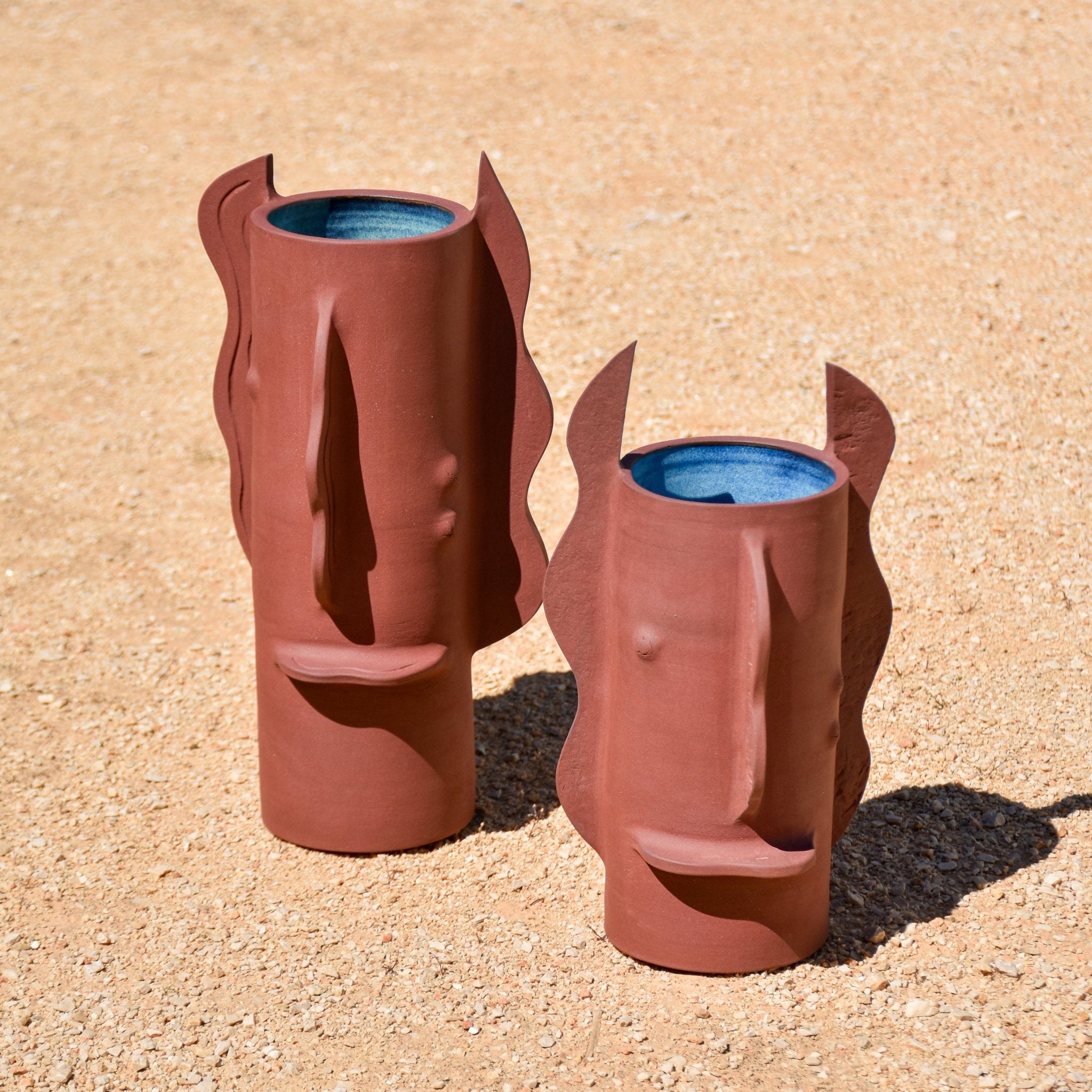 Vase Canopée ocre - Fille de Lune - vase sutural - naturel  luxe - français 