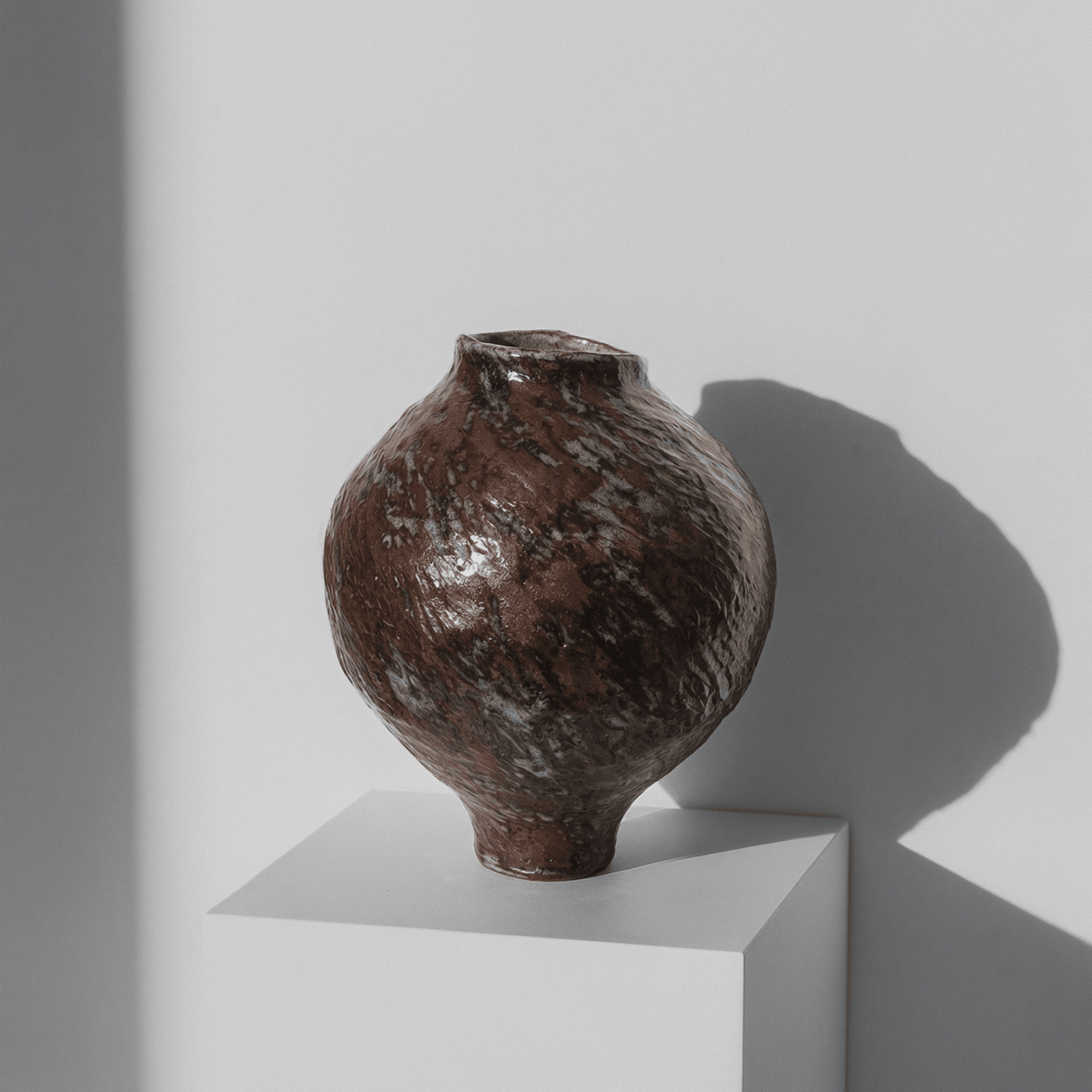 Vase en grés rouge - Fille de Lune