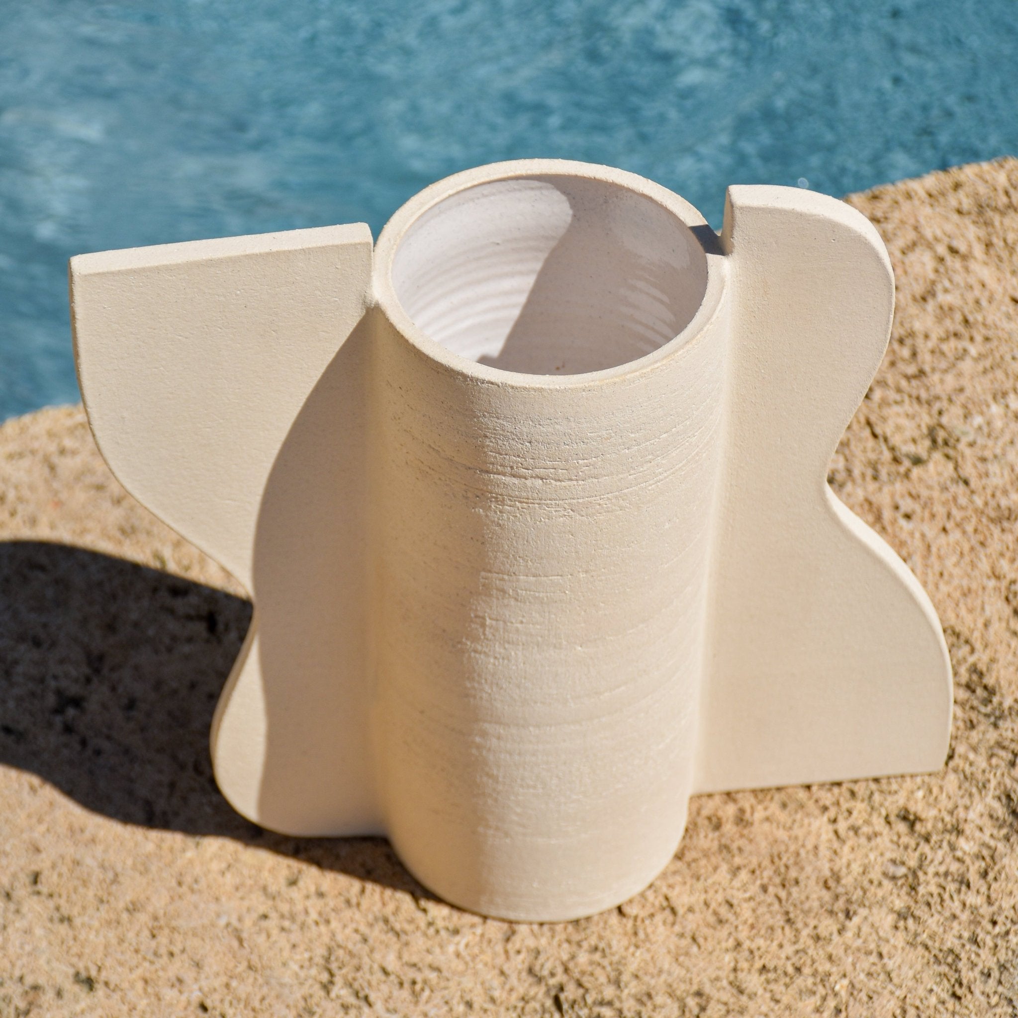 Vase Vague - Fille de Lune- ceramique au tour - a la main - fabriquer en France 