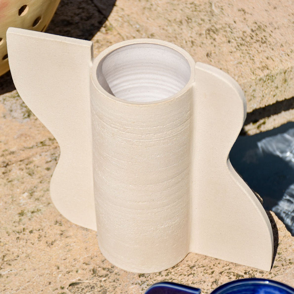 Vase Vague - Fille de Lune- artisanal - évoque la mer - solaire