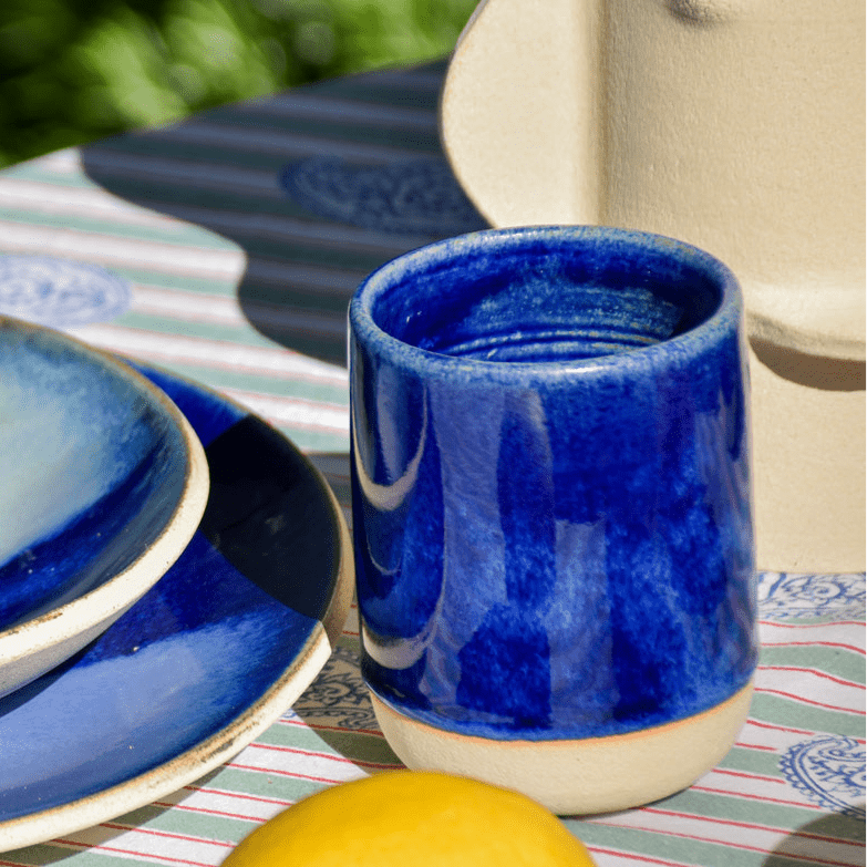 Verre Bora Bora - Fille de Lune - verre en ceramique - artisanal - fait main 