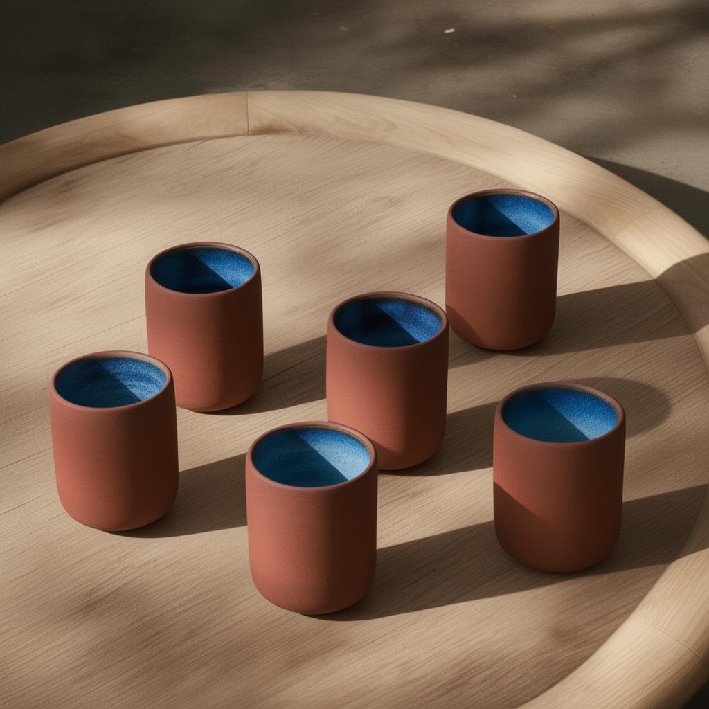 Verre collection Automne (lot de 2,4 et 6) - Fille de Lune