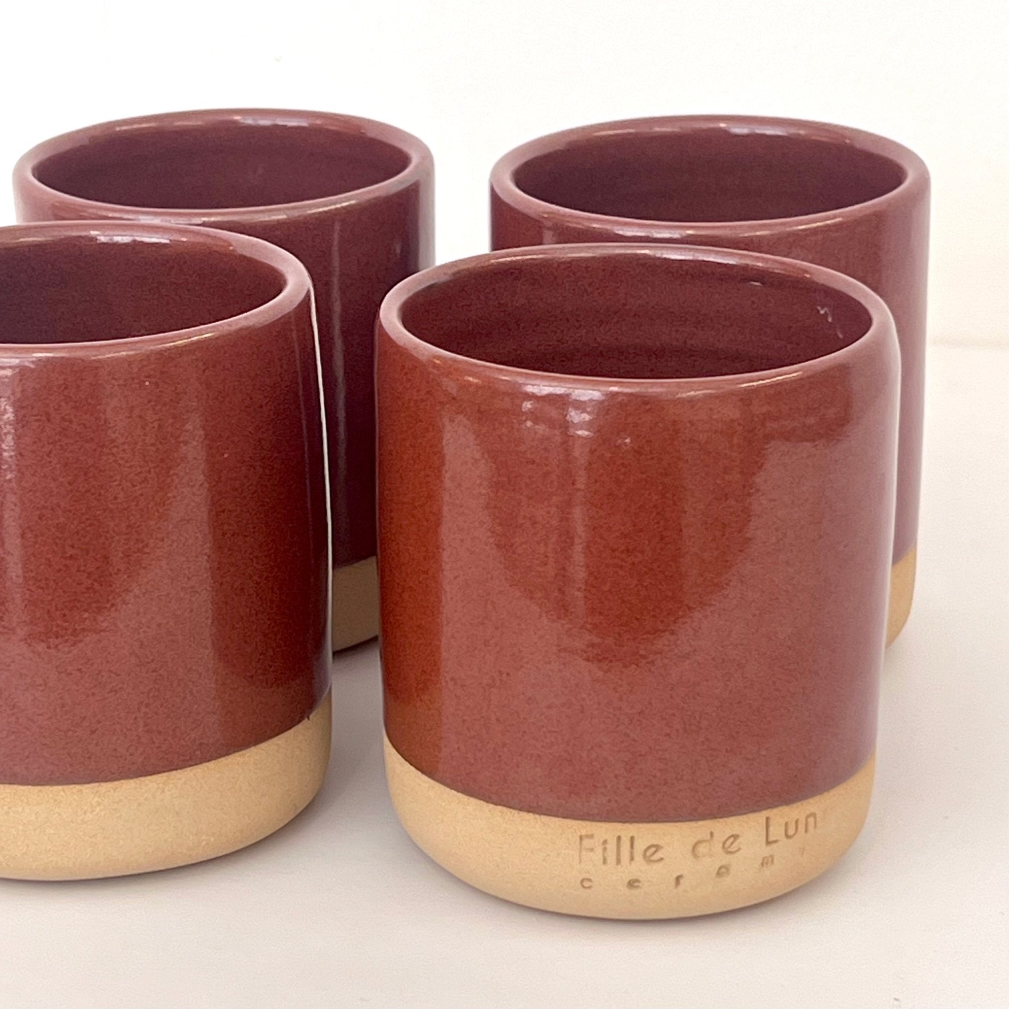 Verre Terracotta (lot de 2 ou 4) - Fille de Lune